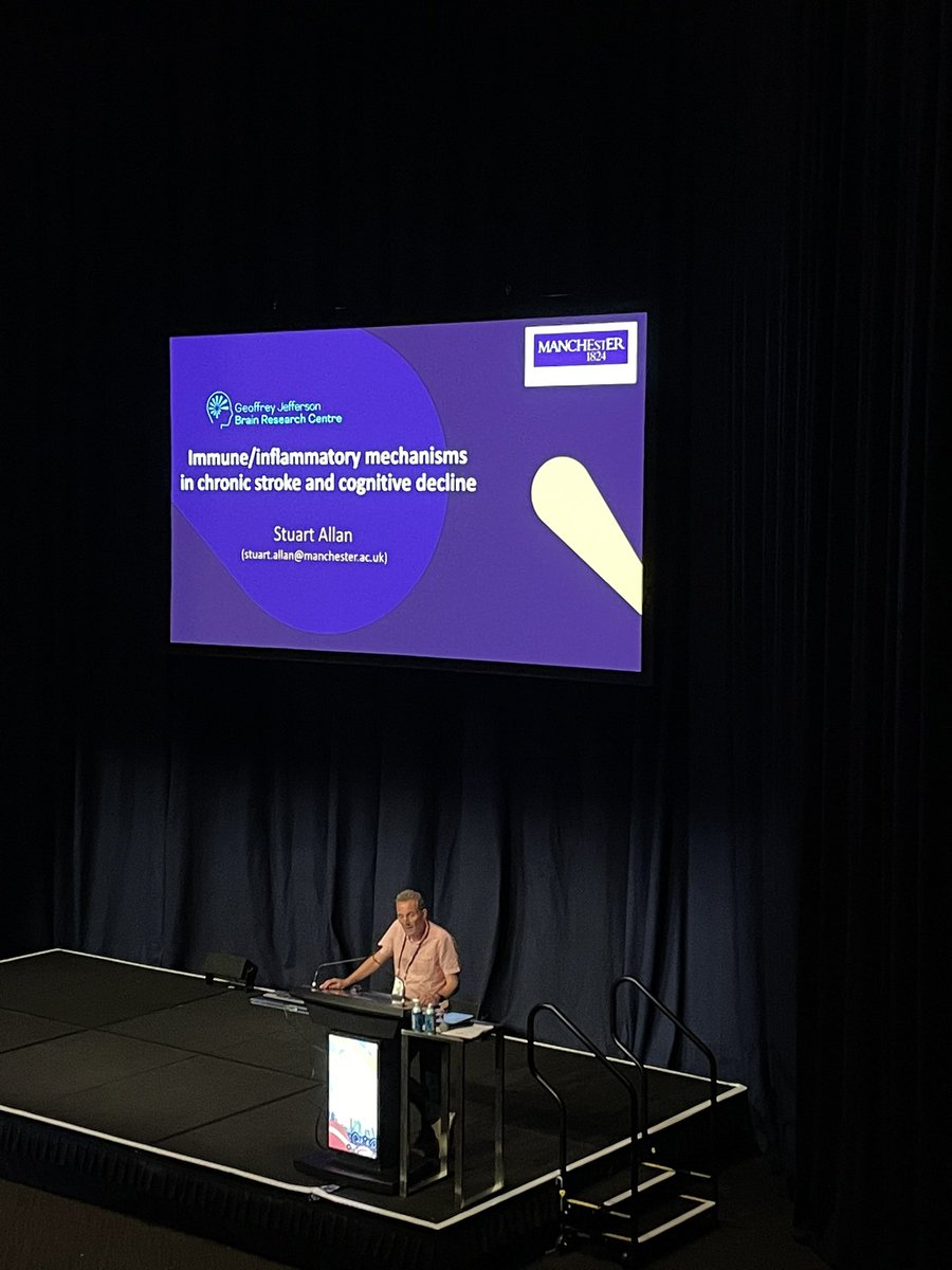 Immune and inflammatory mechanisms in chronic stroke and cognitive decline symposium at #Brain2023  chaired by @stu_art_here