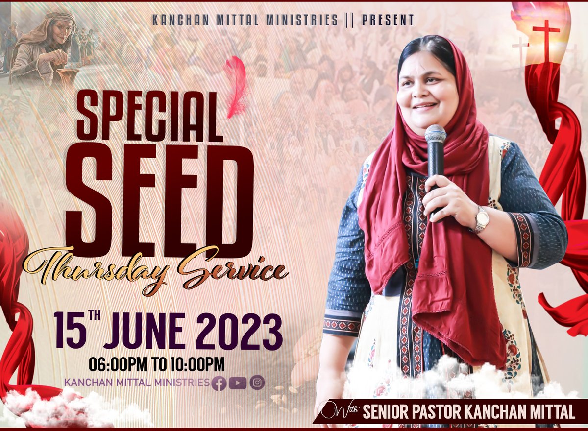 pastorkanchan's tweet photo. Get ready for the upcoming Special Seed Thursday Live service being held in Changera Church on June 15, 2023.
#KMM #KMMLive #OnlineChurch #SpecialSeed #Jesus #HolySpirit #ChangeraChurch #Thursday #LiveService #OnlinechurchinPunjab https://t.co/KP93yNTPlo