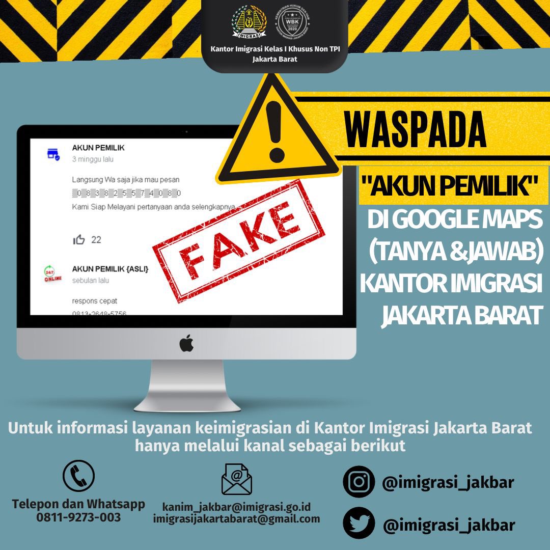 Imigrasi Jakbar tweet media