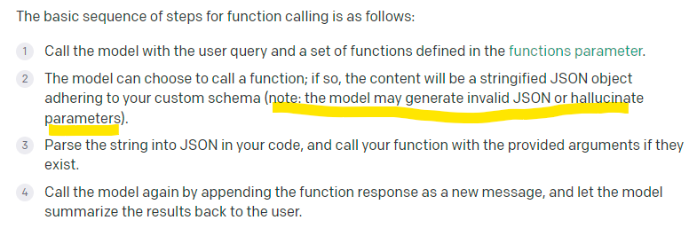 Not to overhype the new OpenAI API's too much, it looks like it can still hallucinate invalid JSON & parameters.

I thought there would be some sort of built in API lv guardrails to auto enforce JSON shape & parameters. You'll still need to implement application side validation.