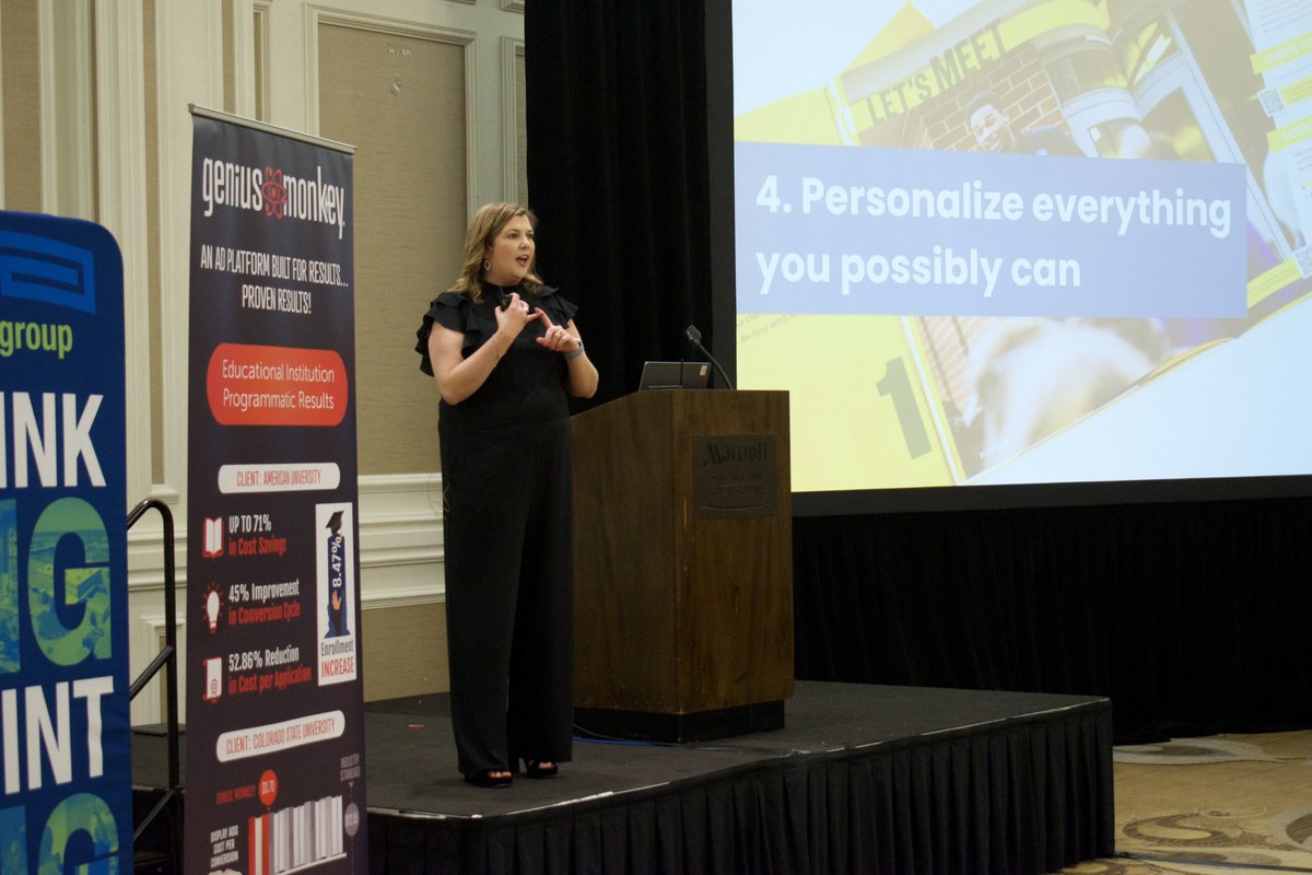 TACCM (@taccmarketers) on Twitter photo Taking a deep dive into how marketing strategies might lessen the impact of the dreaded enrollment cliff.
Special thanks to our day two keynote, <a href="/CarrieHPhillips/">Carrie H. Phillips</a>, Chief Communications & Marketing Officer at <a href="/UALR/">UA Little Rock</a>, for helping us stay prepared and ready! Taking a deep dive into how marketing strategies might lessen the impact of the dreaded enrollment cliff.
Special thanks to our day two keynote, <a href="/CarrieHPhillips/">Carrie H. Phillips</a>, Chief Communications & Marketing Officer at <a href="/UALR/">UA Little Rock</a>, for helping us stay prepared and ready!