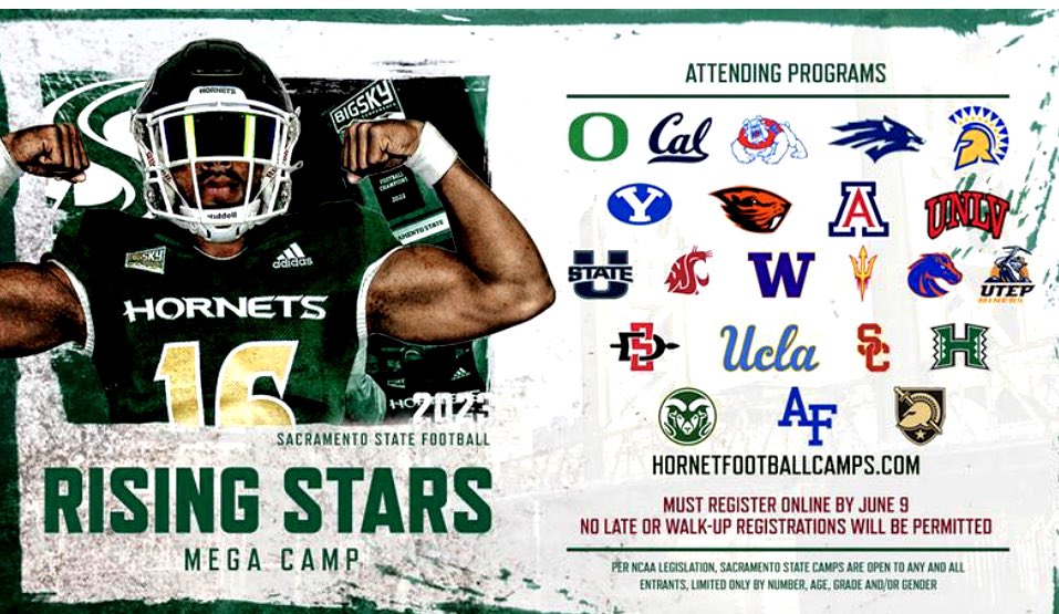 BarJermaine06's tweet photo. Tomorrow I will be attendance at the @SacHornetsFB Rising Stars #2025 Defensive skills camp @CoachCherokee @JasonSlowey @coachkmr  @CoachAThompson @PadreFootball_ @coachwalsh20 @coachmons @DariusBell_3 @BrandonHuffman https://t.co/GefWrkRjT8