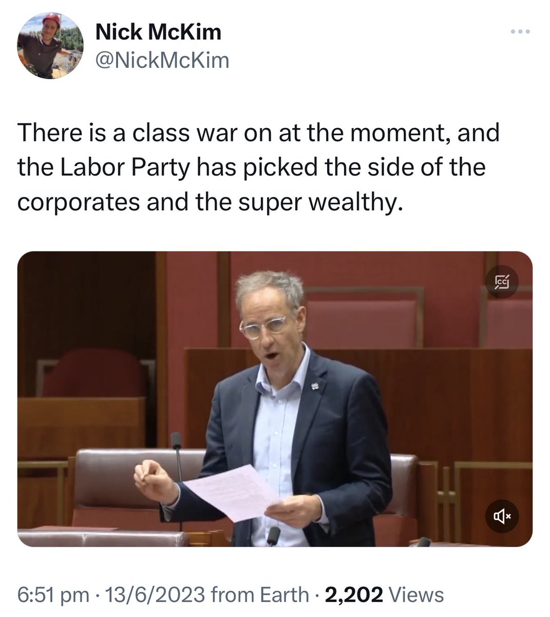 ColouredView's tweet image. ‘Class war’ ‘Class war’ where have we heard that before? Notice how Greens rhetoric adjusts over time. 
Eerily seems to echo that of LNP &amp;amp; NewsCorp on key lines. 
What a confluence of coincidence. 

It’s as if….