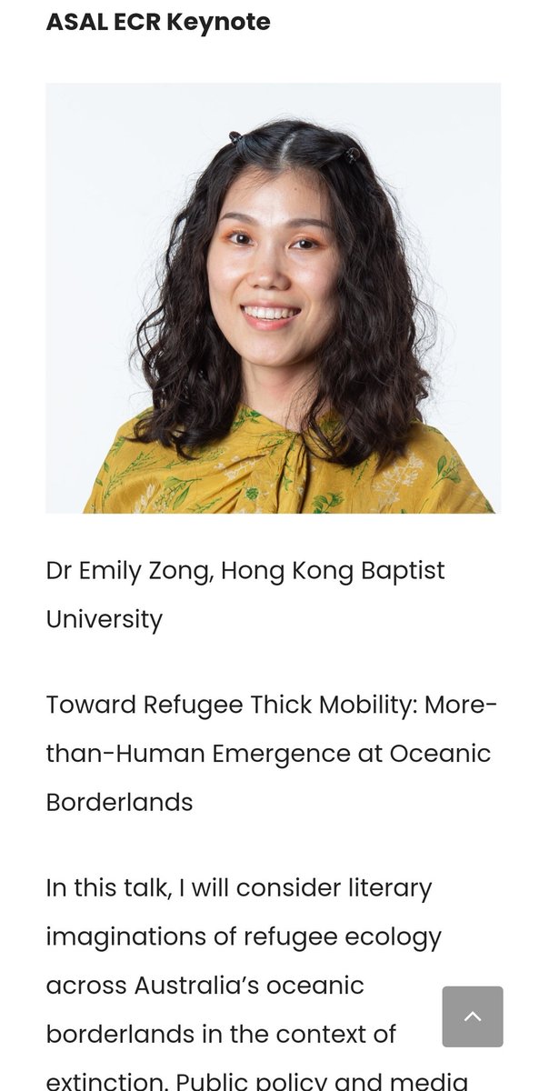 I'm more than honored to deliver the ECR keynote at the 'Recentring the Region' @ASAustLit and @aslecanz conference in July 2023, Melbourne. My talk is on 'Toward Refugee Thick Mobility: More-than-Human Emergence at Oceanic Borderlands'. 
regionsconference2023.org/keynote-speake…