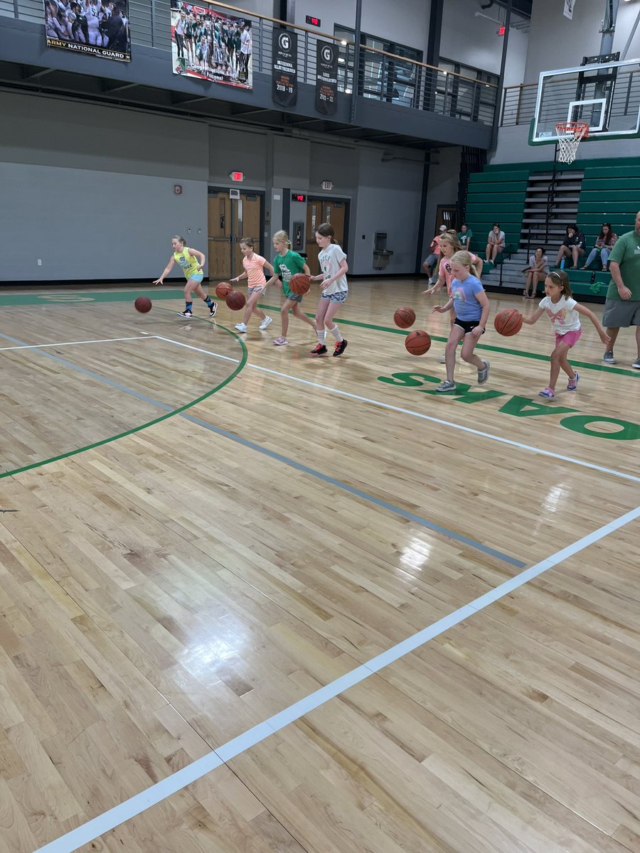 Day 1 of camp complete!! Lots of learning and fun! 🏀🏀🏀