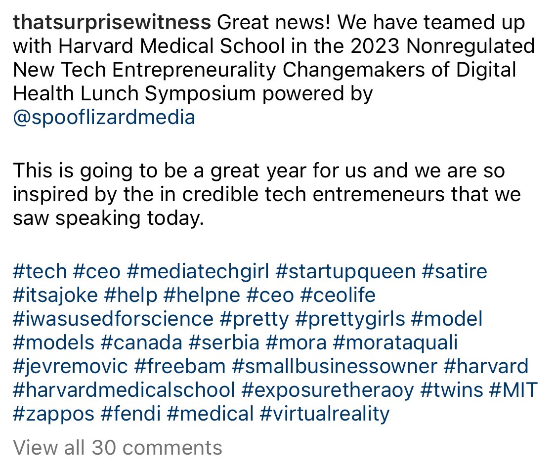 Huge announcement! #ceolife #harvard #tech #startuplife #womenintech #medical #serbia #helpme #virtualreality #model #help #twins #party #canada #iwasusedforscience