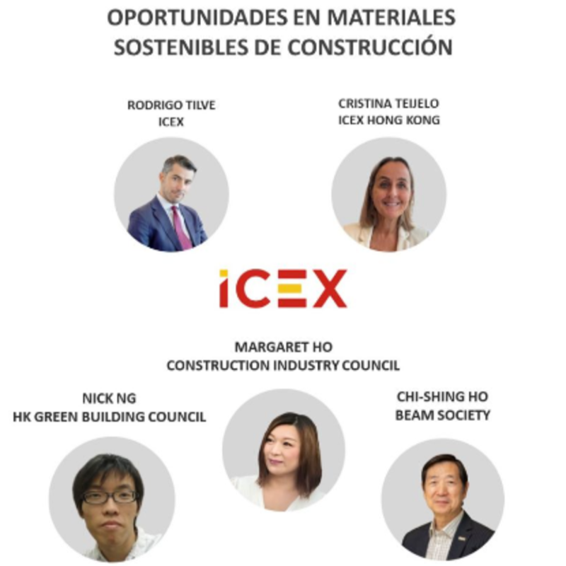 ICEXHongKong's tweet photo. El pasado lunes tuvo lugar el webinario sobre las #Oportunidades en el sector de #materialessostenibles de #construcción en #HongKong 2023. El objetivo del gobierno es conseguir la neutralidad  de carbono antes del 2050 #sostenibilidad https://t.co/V3ii6C3slC