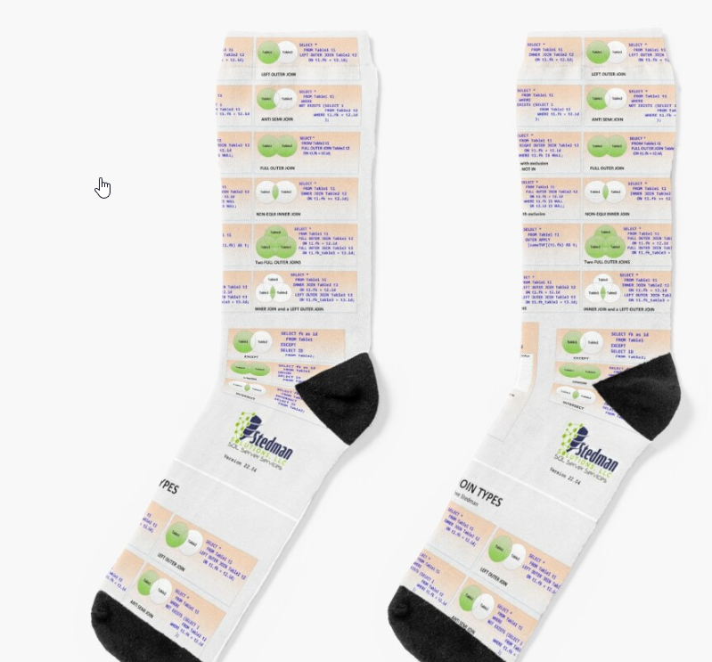 Coolest socks in town for any DBA.  Perfect for that next interview. redbubble.com/i/socks/SQL-Se…