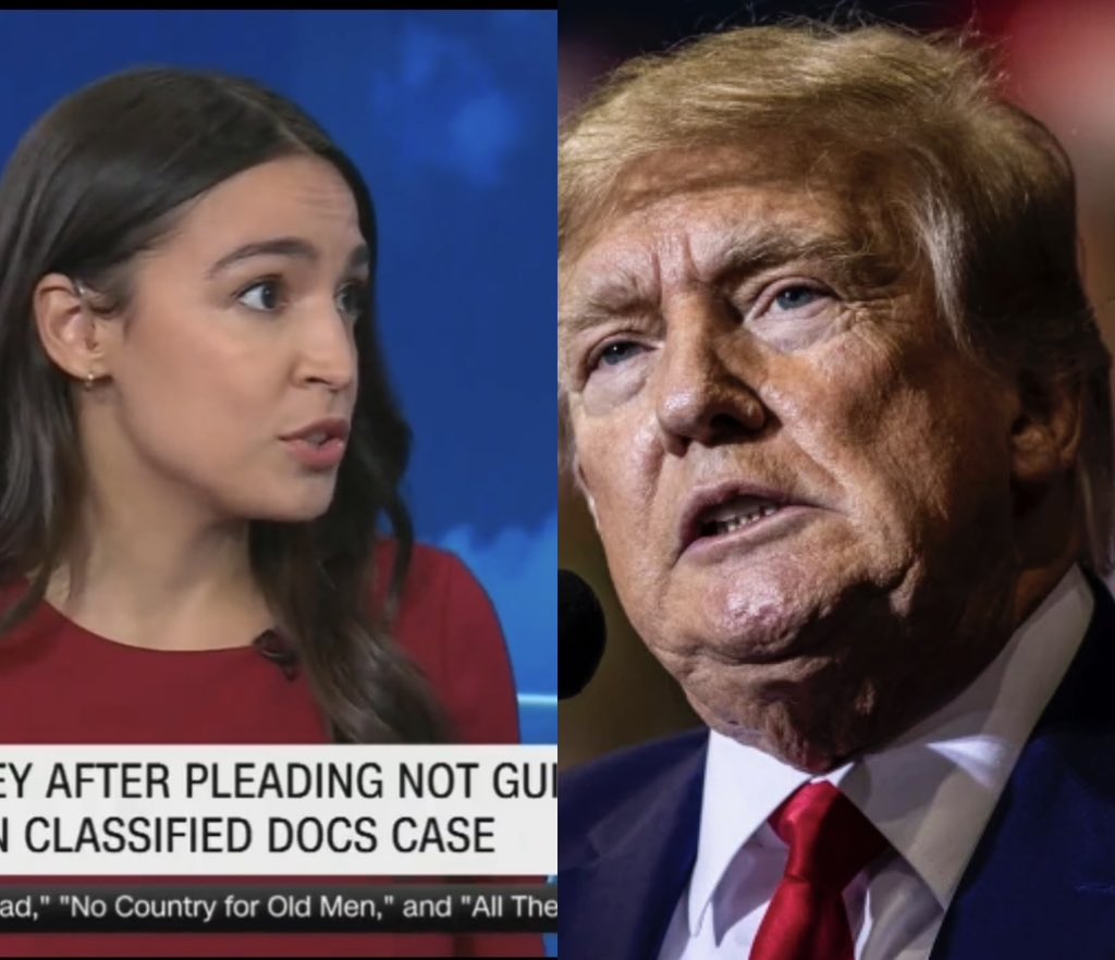 BREAKING: Donald Trump is hit with more bad news as Congresswoman Alexandria Ocasio-Cortez goes on CNN and blasts him on live national TV over his arrest earlier today.

It all started when CNN was showing Trump’s live remarks after he landed in New Jersey. 

Then, CNN abruptly