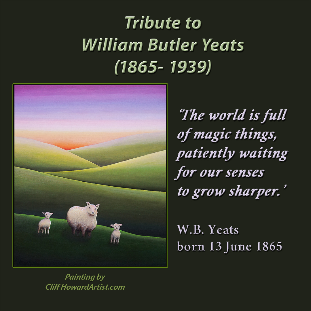 ducttape12's tweet photo. Tribute to Irish poet William Butler Yeats born 13 June 1865 #poetry #Poetry_Society #Poetry_London #griffinpoetry #Independent #thetimes #TimeOutNewYork #nytimesarts #ABCArts #TelegraphBooks #CliffHowardArtist #BBC_Culture #guardianculture #nytimesbooks #poetrymagazine https://t.co/mWQPDakvoq