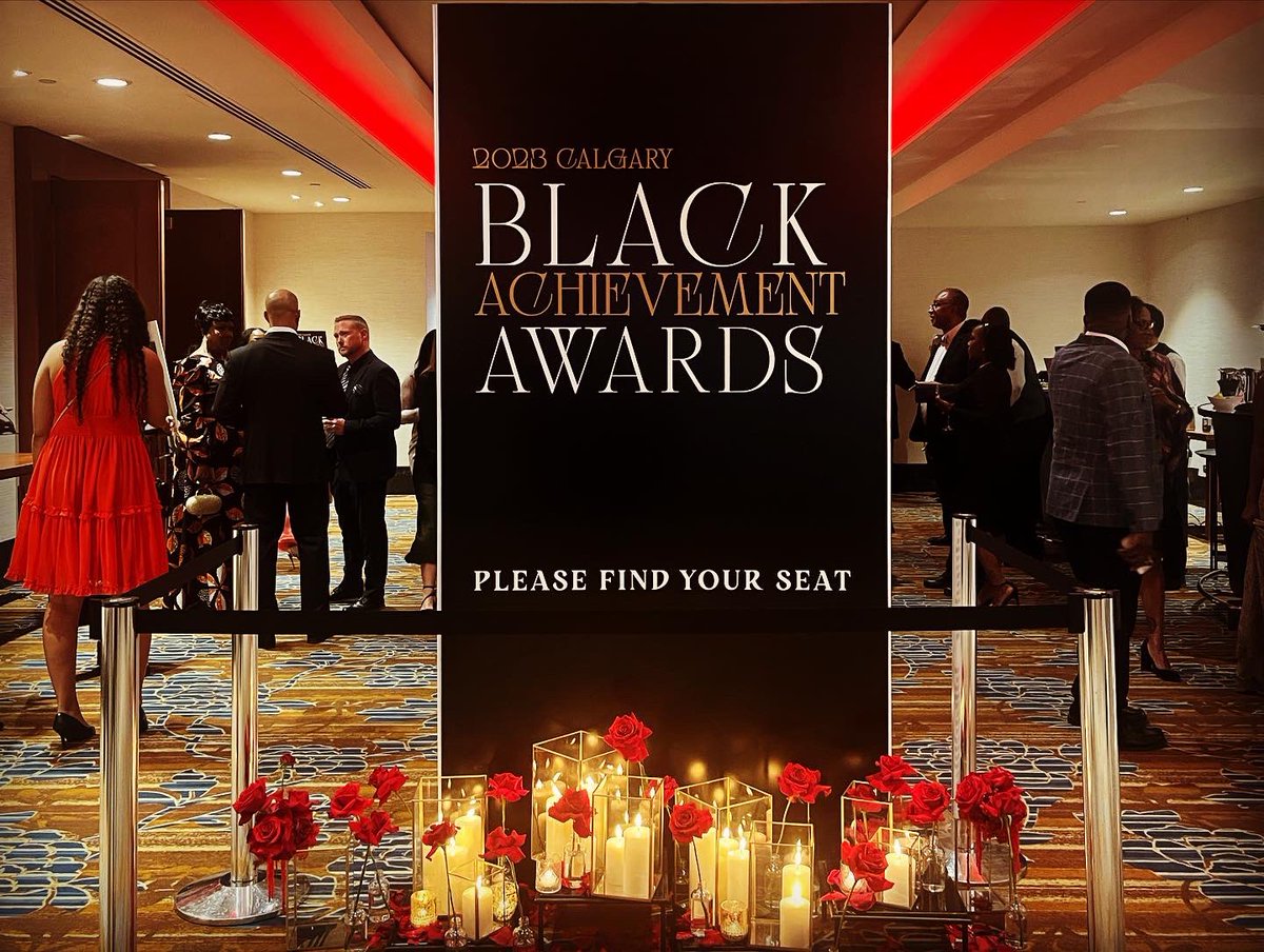 BasicBlkDesigns's tweet image. Honored to attend the  @calgaryblackchambers Black Achievement Awards with @BowValley @BVC_Alumni 
Such a beautiful evening of achievements!!!