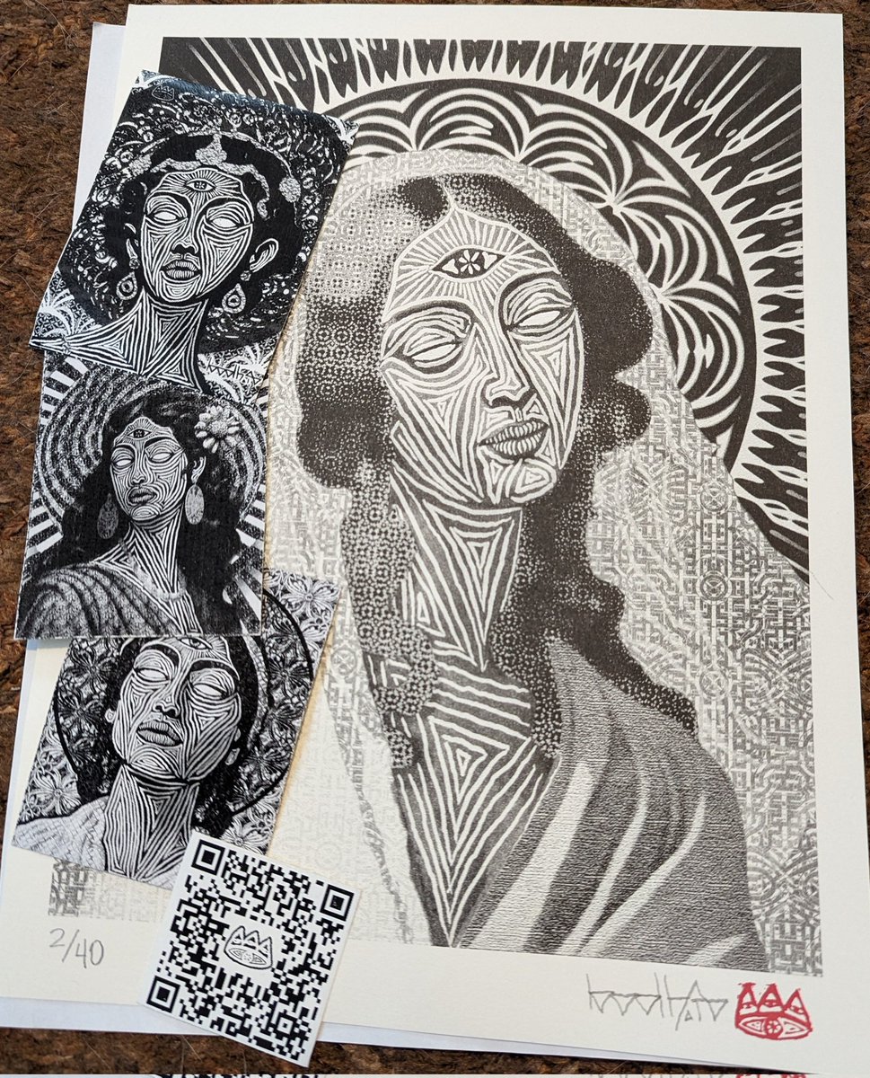 Well it was stuck in customs for a month but it finally arrived! 

"Mater Urbis" by <a href="/bodh_io/">bodh.io 👁️</a>. I'm proud to have this in my collection - on chain and irl. 🫶

#tezoscollector #tezosart