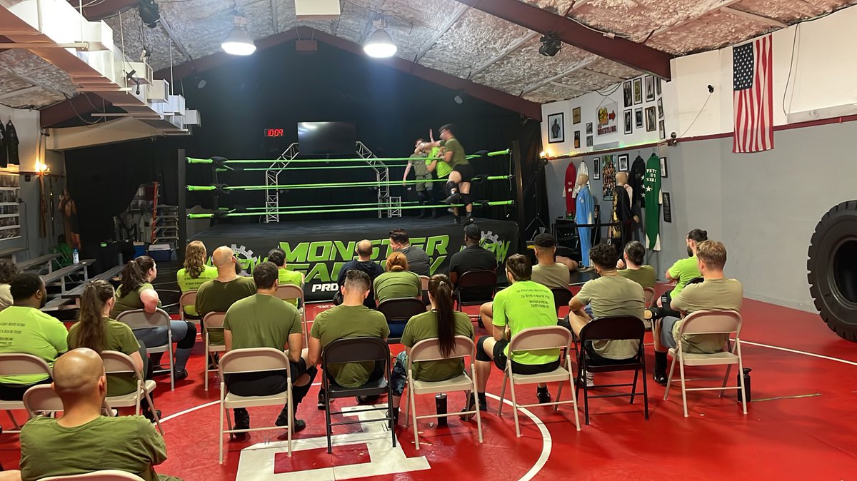 Practice matches tonight at training with Coach @WrestlingMissy 
You should be here, 
And you should watch #MonsterFactory on @AppleTV 
#MrFanSpastic #FightForYourDreams #RenaissanceMan