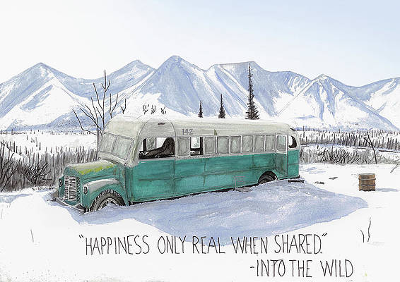 Magic Bus, Into the Wild Painting 
by Jack Burdess