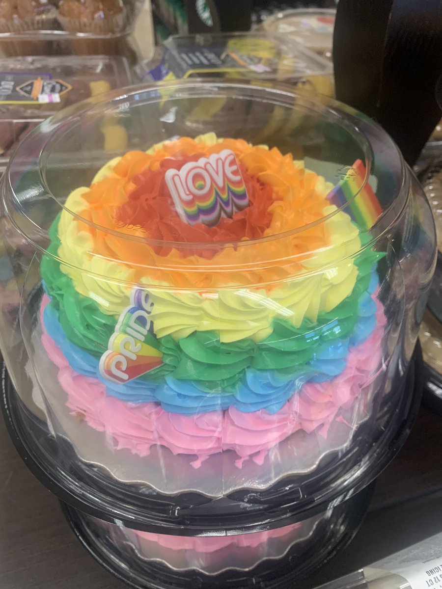 A yummy-looking Pride cake at Ralphs in #Tustin. 🌈 #CA40