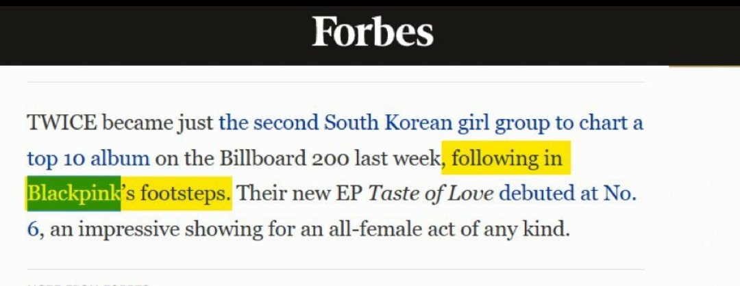 'FOLLWING IN BLACKPINK'S FOOTSTEPS'.