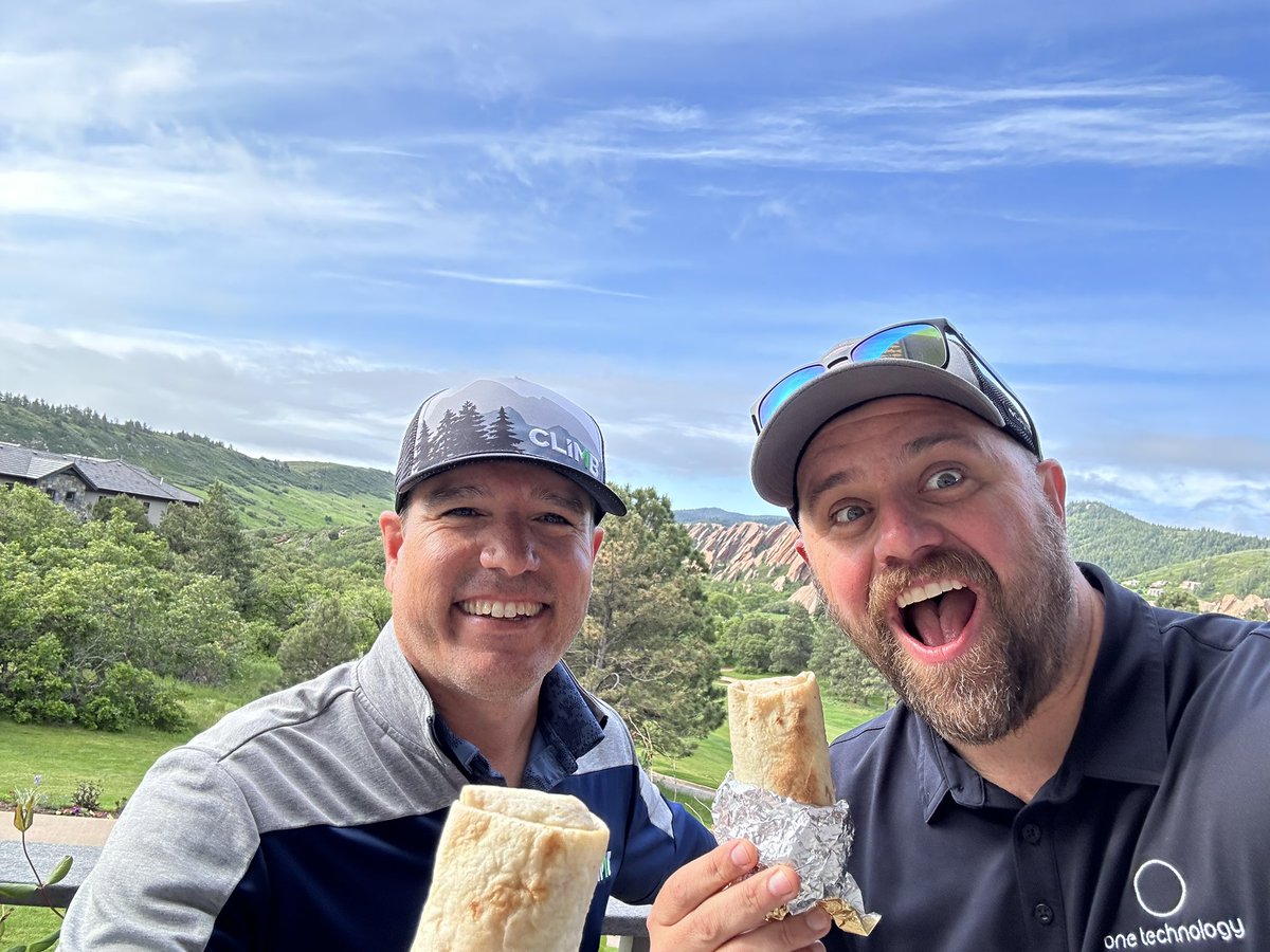OneTechCorp's tweet photo. Thanks @Climb_CS for the golf, burritos and partnership!  Good seeing @AristaNetworks, @VIPRESecurity, @gitlab and the rest of the teams! https://t.co/SKPUhBvDBO