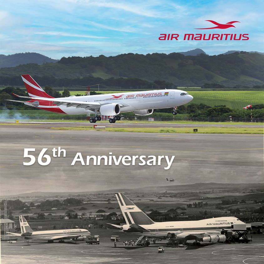Today 14 June, we celebrate 56 years at the service of the country. Happy birthday Air Mauritius! We reflect on the remarkable journey of Air Mauritius, which has become an integral part of our nation's identity. #airmauritius #airbus #a330neo #mauritius #mauritiusnow