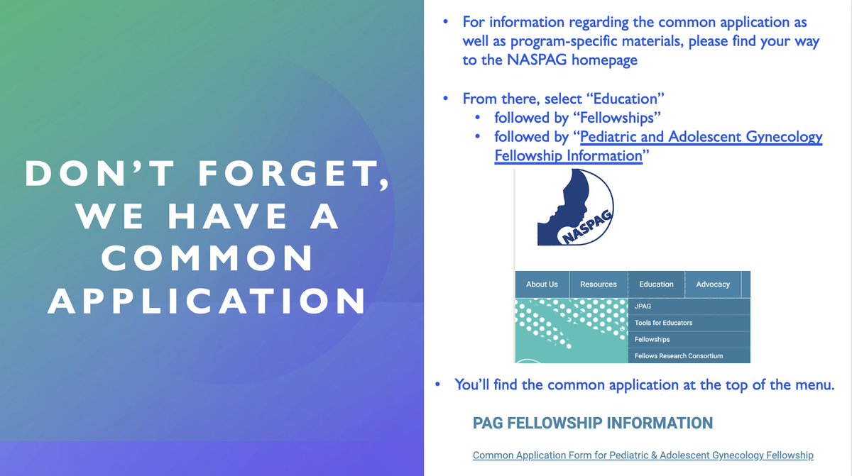 Are you a Gyn resident? Are you considering PAG? It's application season! We want you to join the PAG Party! #naspag #pediatricandadolescentgynecology #doctorsofinstagram #Fellowship