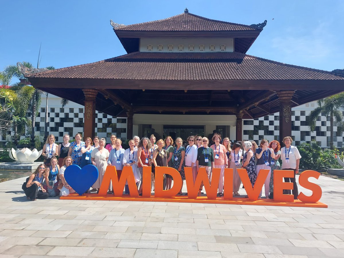 nichelbau's tweet photo. Midwives from Germany attending ICM conference @world_midwives #bali @dghwi_ev #midwives2023 #togetheragain #fromevidencetoreality https://t.co/ZB1wQ5azfP