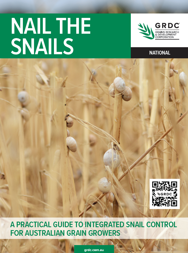 A new snail management manual has been released!

Produced by SARDI with <a href="/theGRDC/">GRDC</a> investment, the comprehensively revised manual is the second edition of the Bash ‘Em Burn ‘Em Bait ‘Em manual. Find Nail the Snails on the GRDC website: bit.ly/nail-the-snails
