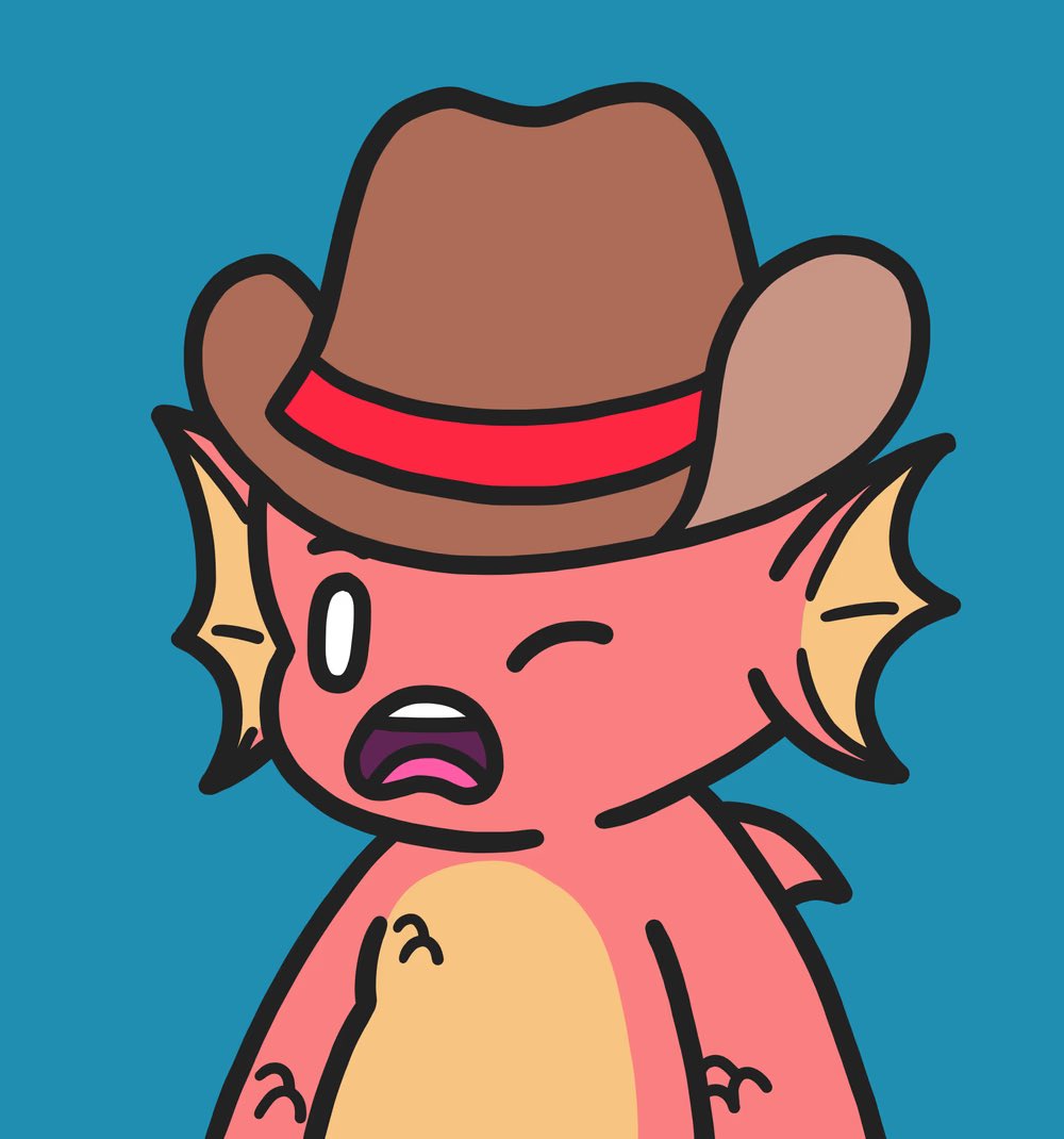 Snagged a yeehaw 🤠 <a href="/fishyfamNFT/">Fishy Fam</a> from the floor this evening in celebration of the soon to be announced staking process 🧊