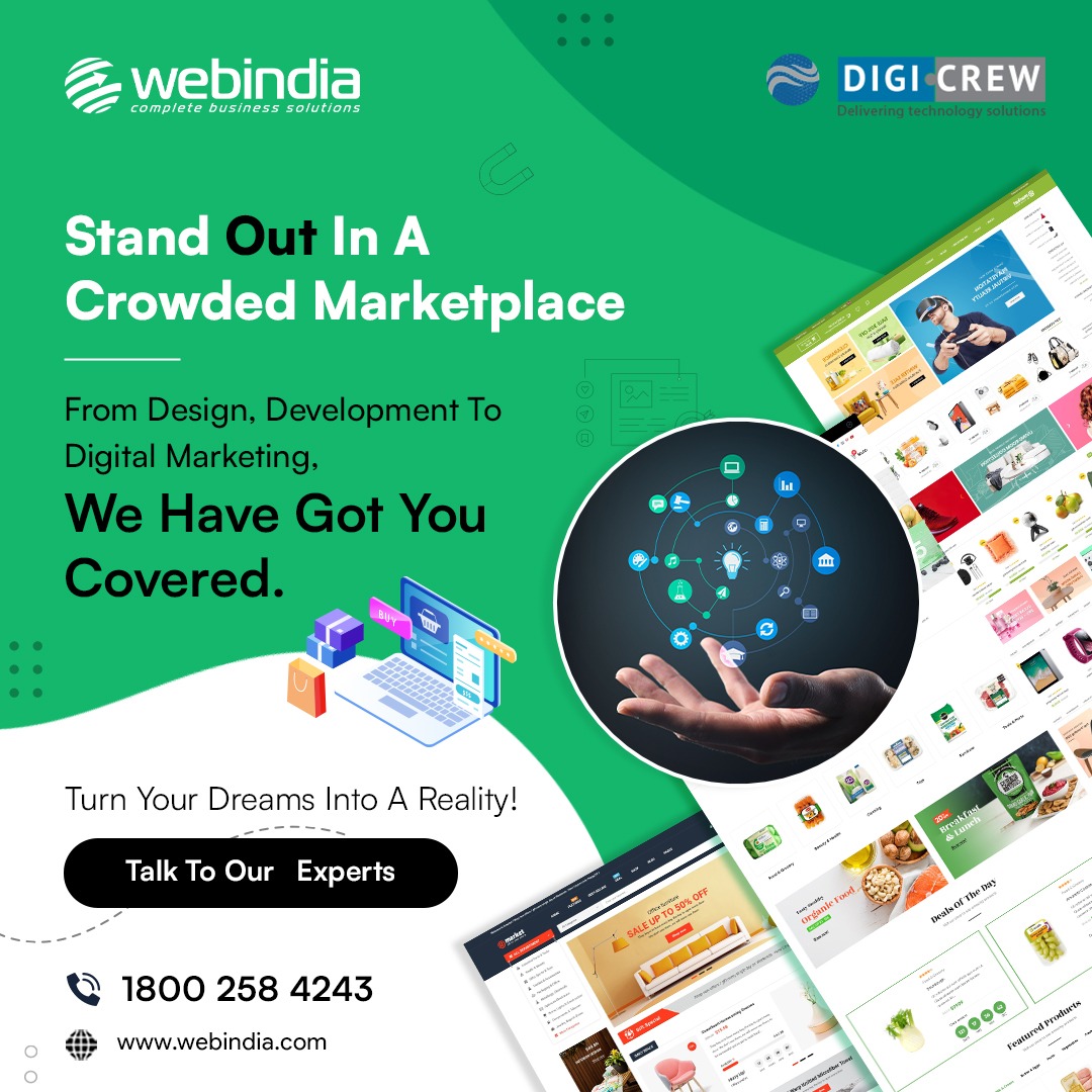 webindiaservice's tweet image. Looking to start your own online business? Our team of experts can help you build a custom website that meets your specific needs.
#WebsiteDevelopment #websitedesign #websitedesignanddevelopment #digitalmarketingcompanyindia #digitalmarketingcompanyinindia #webindia #digicrew