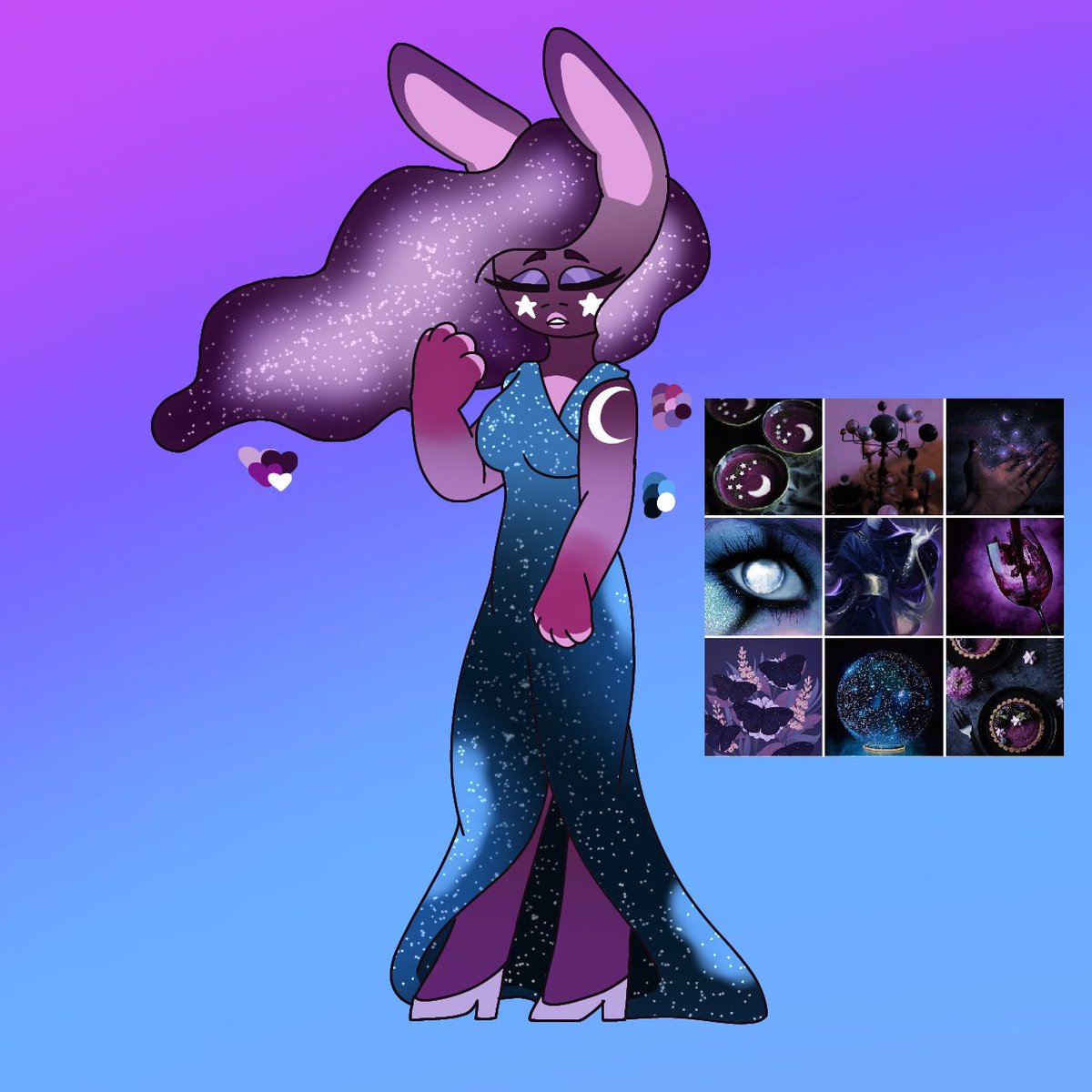 CaracalGalaxy's tweet photo. Aurora and Luna the galactic rabbid's of the universe ✨🌠🌌🌟🌙

Please nobody take my oc's qmp I love em TmT https://t.co/jLfzfud5vc
