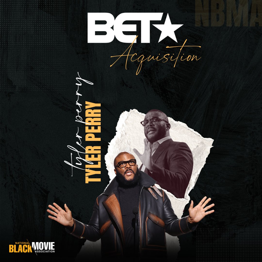 Tyler Perry is the new owner of BET!
Congratulations on this incredible milestone! Your hard work and commitment to uplifting the Black community is truly inspiring and we can't wait to see what's next.  #TylerPerry #BETNetwork #NationalBlackMovieAssociation #BlackExcellence