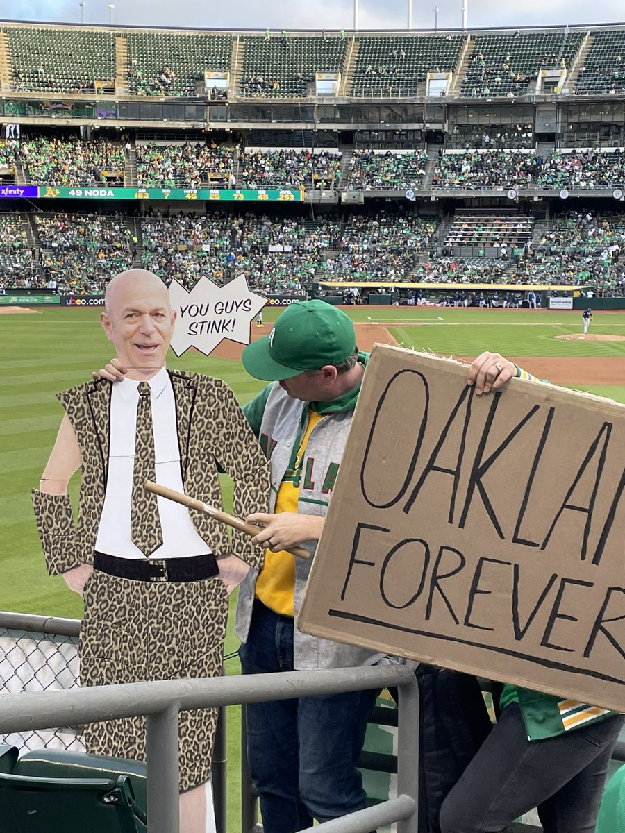 GuySliwinski's tweet image. What was once a drawing is REAL!!! A’s fans are the best!!!SCREW JOHN FISHER!!! #fisherout #OAKtogether #selltheteam #oakland