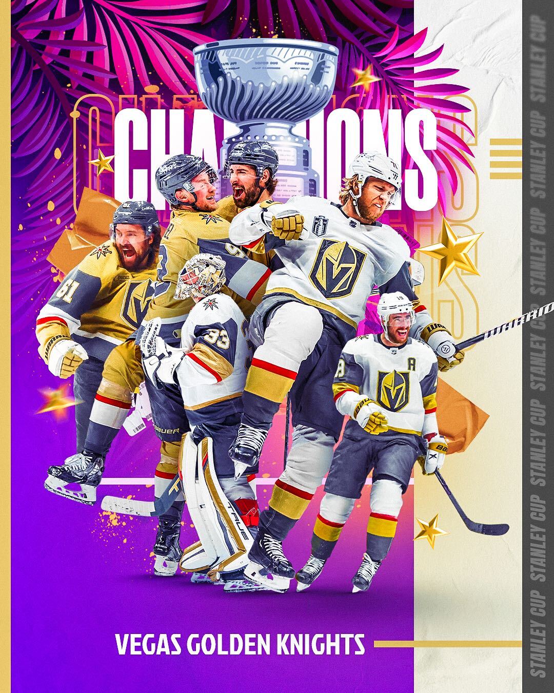 VEGAS GOLDEN KNIGHTS STANLEY CUP CHAMPIONS PUCK - 2023 CHAMPS – Vegas  Sports & Hockey