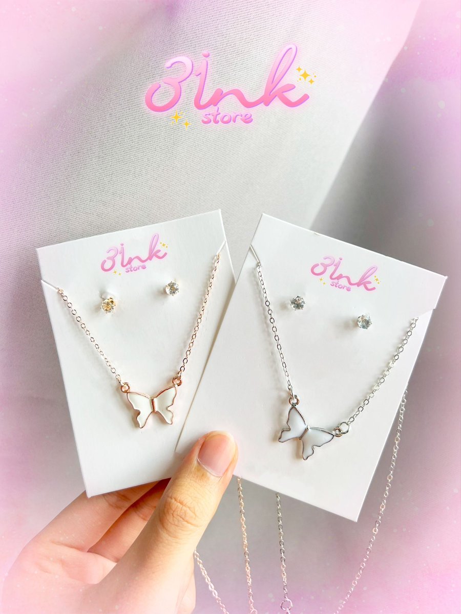 danniedannn's tweet photo. 🌷 𝐁𝐮𝐭𝐭𝐞𝐫𝐟𝐥𝐲 𝐰𝐢𝐧𝐤 𝐬𝐞𝐭 🦋✨
✧ สร้อยคอ ผีเสื้อ น่ารักมาก 📮💌
❥ 99 𝐛𝐚𝐡𝐭./𝐬𝐞𝐭 
☻︎ 𝐂𝐨𝐥𝐨𝐮𝐫 : 𝐒𝐢𝐥𝐯𝐞𝐫 &amp; 𝐫𝐨𝐬𝐞 𝐠𝐨𝐥𝐝

📢🎉โปรเปิดร้าน ส่งฟรี ทุก 𝐨𝐫𝐝𝐞𝐫 📦💥
🎁 พร้อมของแถมสุดพิเศษ 

#สร้อย #สร้อยคอ #ต่างหู #สร้อยคอผีเสื้อ #สร้อยคอแฟชั่น https://t.co/CtJrtkD6at