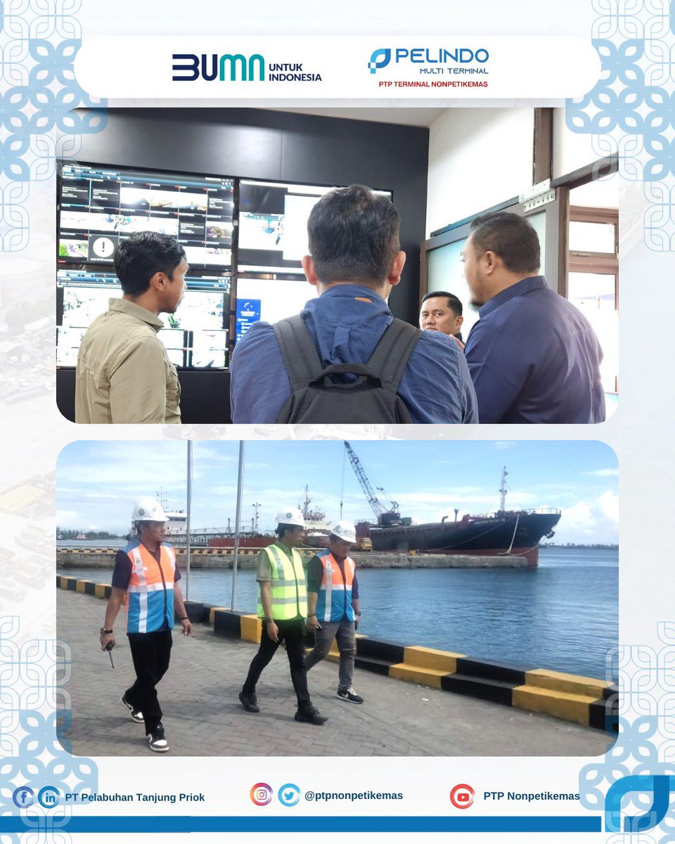 PTP Nonpetikemas selalu memastikan kinerja &amp; pelayanan yang diberikan kpd pelanggan merupakan pelayanan prima, Dirut PTP Nonpetikemas didampingi oleh BM bpk Anton Hartono meninjau langsung kesiapan fasilitas, kinerja alat, kesiapan SDM dan layanan bongkar muat di Branch Bengkulu