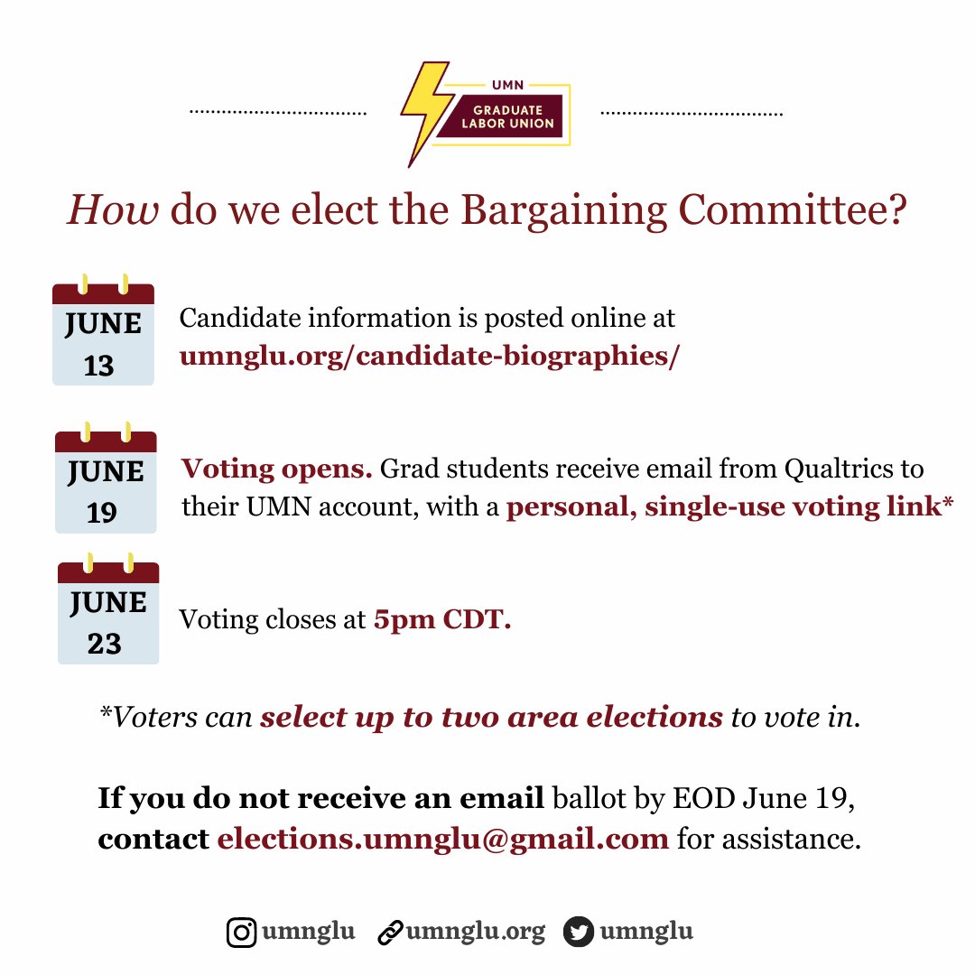 umnglu's tweet photo. It's time for the next step in securing a strong contract: electing our bargaining committee! https://t.co/U19BXbXlsg