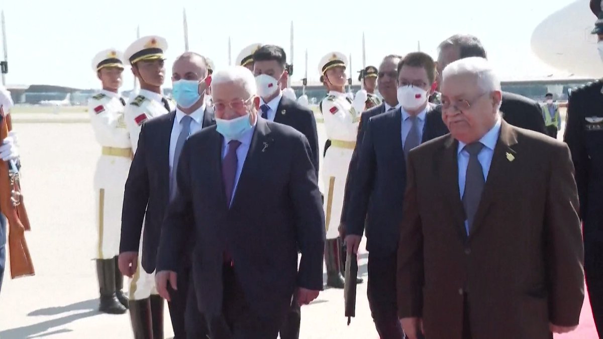 China Daily on Twitter: "Palestinian President Mahmoud Abbas arrived in