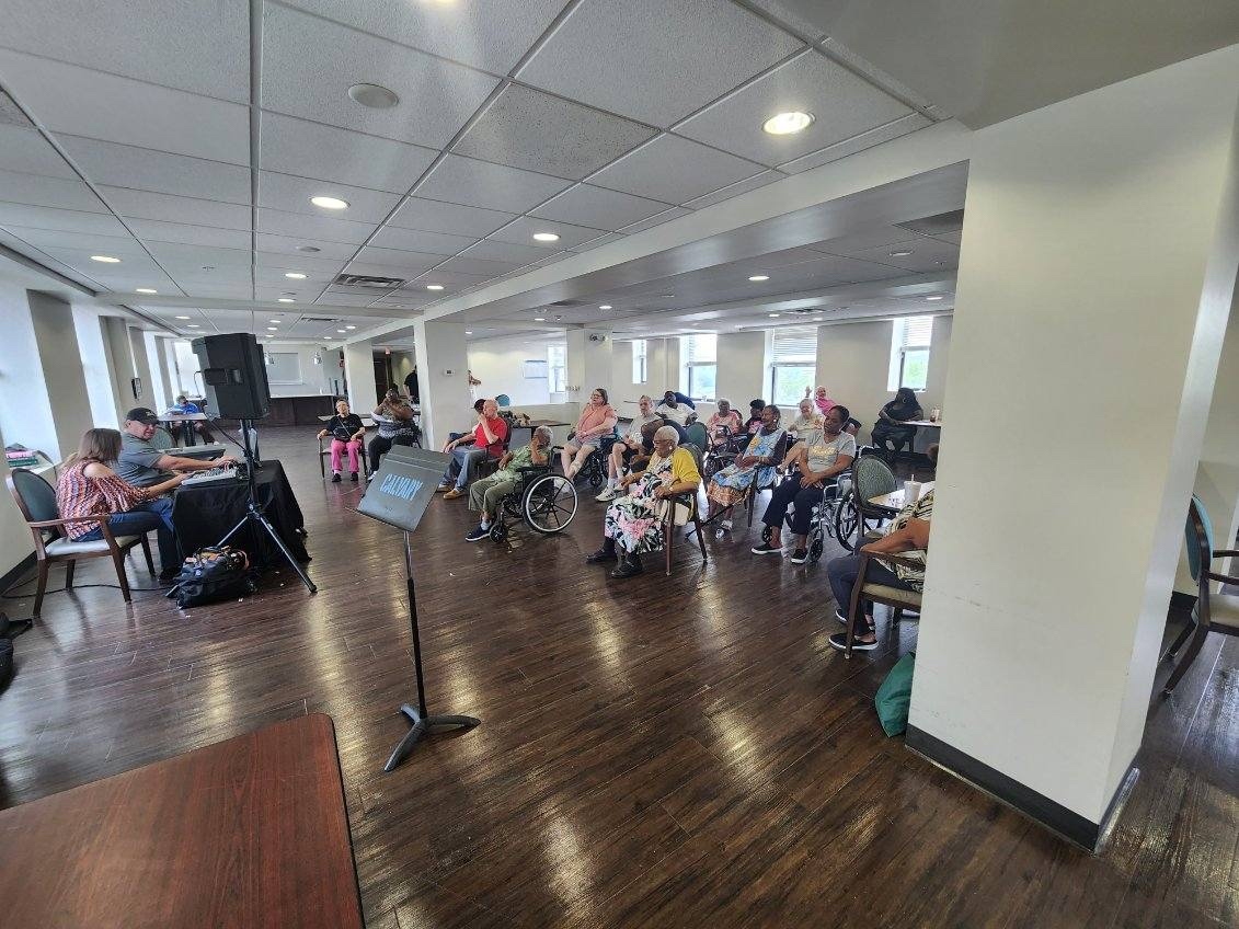 PARTY! 🎉 Our residents enjoyed the DJ while getting airbrush tattoos!!! Such a good time!

#prestigehcg #prestigeproud #prestigestrong #snf #skillednursing #skillednursingfacility #healthcare