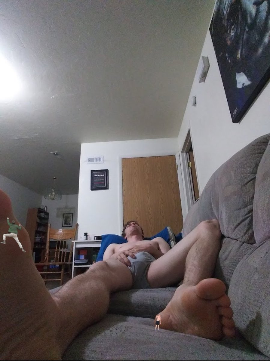 PrettyP54436065's tweet photo. @barefootkyle13 -model
kyle laid on the couch, groggily adjusting his massive bulge unaware his brother Dan and his best friend Cal was at the mercy of his monsterous feet all day, narrowly getting stomped flat by the unaware giant, they called out for help at his monsterous feet https://t.co/hCv4hwFW1C