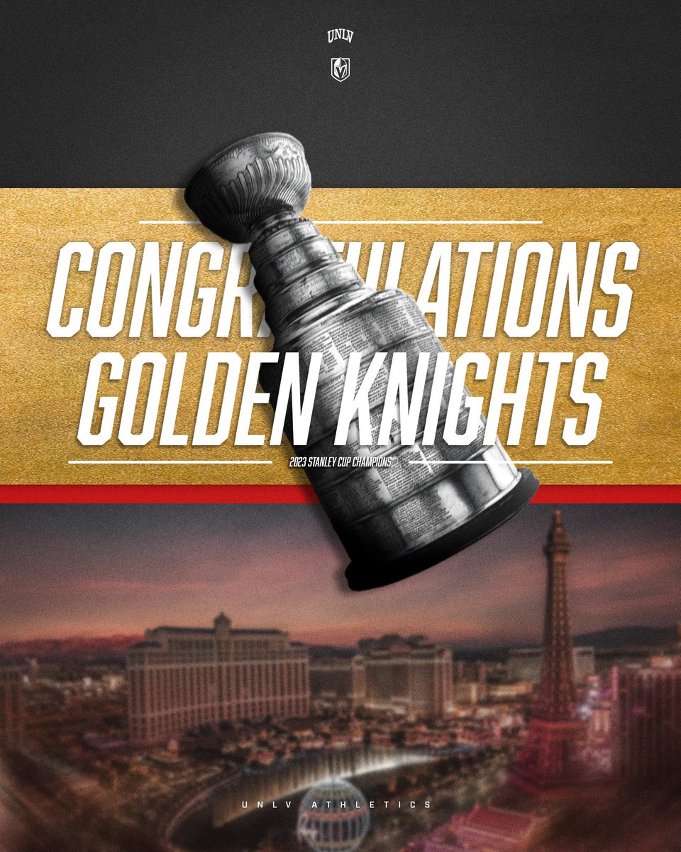 NEVER A DOUBT 😏 CONGRATS CHAMPS 🏆

#VegasBorn | @GoldenKnights