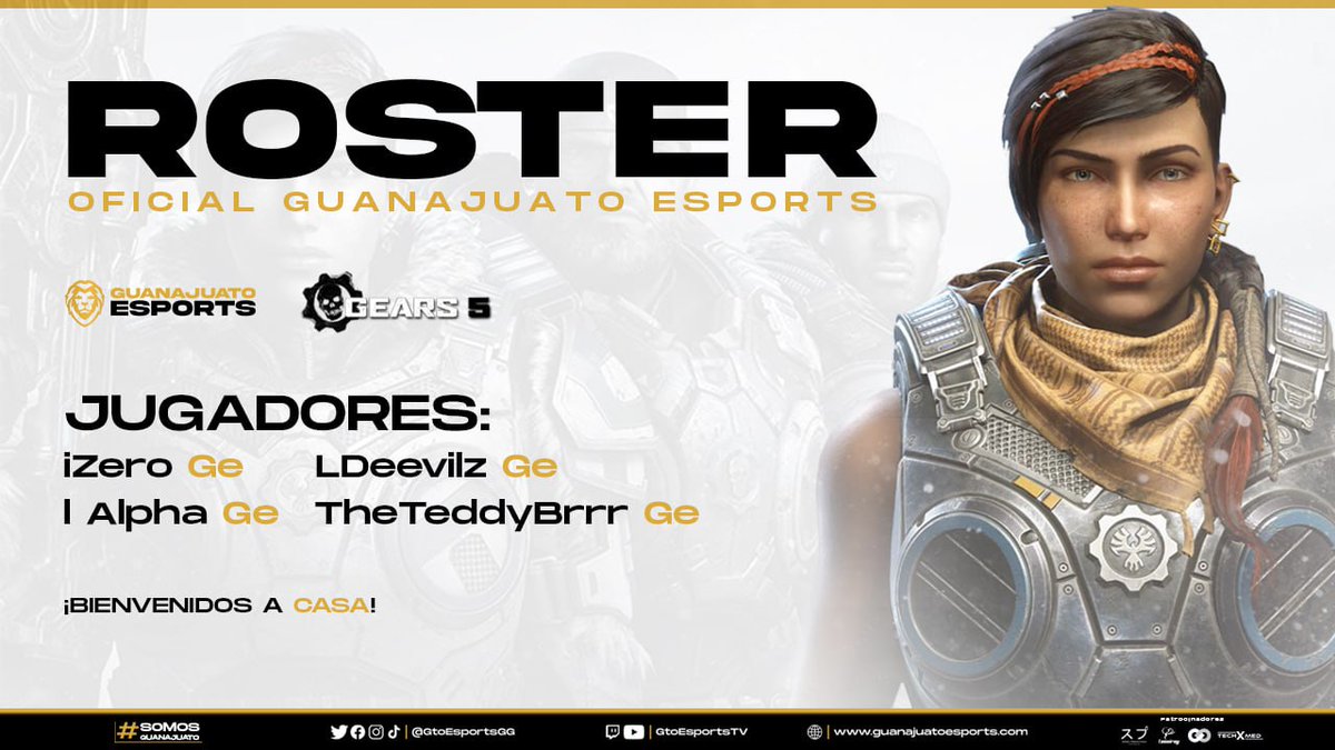 Guanajuato Esports Club ๐ฆ๐ค๐ค (@gtoesportsgg) on Twitter photo ๐ฅ๐๐๐ฅ๐๐ฆ๐ ๐๐ ๐๐๐๐ฅ๐ฆ ๐ฑ ๐ ๐๐ง๐ข ๐ฆ๐ฅ
Este es nuestro equipo que nos representarรก en <a href="/DeporteDigitalH/">Deporte Digital 01</a>, buscando el pase a CDMX. ๐ฎ๐ฅ
Regresa la emociรณn del #Gears5 al GTO, todo el รฉxito a nuestros leones. ๐ฆ๐ค๐
#SomosGuanajuato | guanajuatoesports.com ๐ฅ๐๐๐ฅ๐๐ฆ๐ ๐๐ ๐๐๐๐ฅ๐ฆ ๐ฑ ๐ ๐๐ง๐ข ๐ฆ๐ฅ
Este es nuestro equipo que nos representarรก en <a href="/DeporteDigitalH/">Deporte Digital 01</a>, buscando el pase a CDMX. ๐ฎ๐ฅ
Regresa la emociรณn del #Gears5 al GTO, todo el รฉxito a nuestros leones. ๐ฆ๐ค๐
#SomosGuanajuato | guanajuatoesports.com