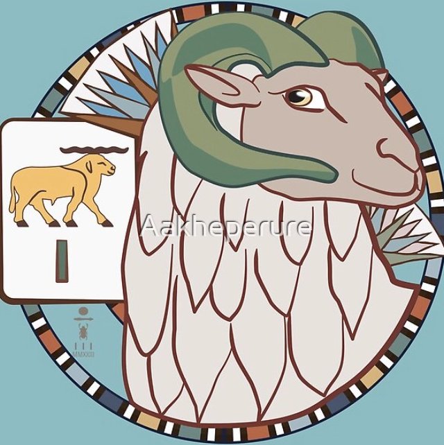 Sassy ram is sassy. 🐏 I hope you like the latest addition to my ancient Egyptian Mascot series. 😺 🛒rdbl.co/46cW9WT #ancientEgypt #Egyptology #findyourthing #ArtistOnTwitter