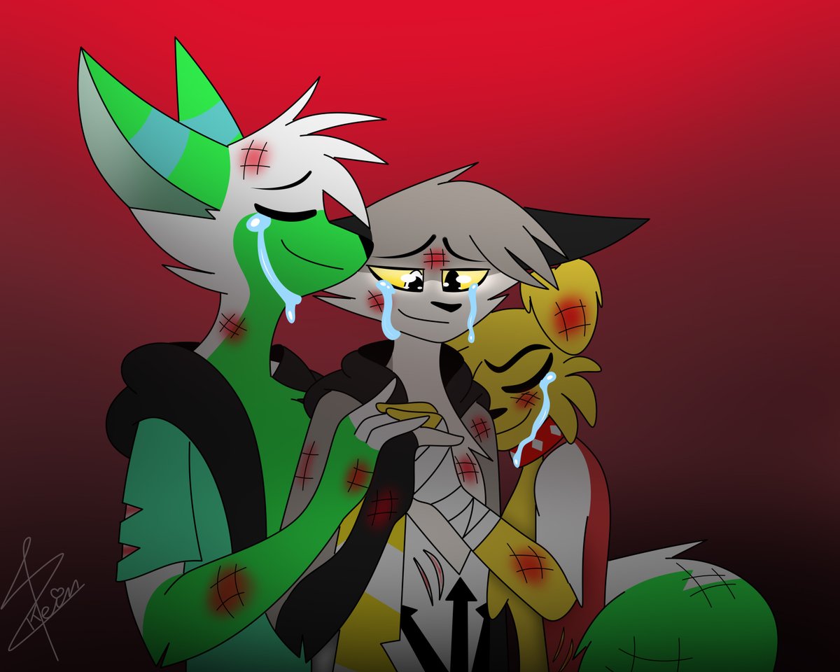 undernaf452's tweet photo. "The fight is over, you're safe now" #zoophobia #zoophobiaau #zoophobiaemeraude #zoophobiarusty #zoophobialeonardo #zoophobiafanart #fanart #furry #furryart #art #wtsh #wtshart https://t.co/90bEecxFz1