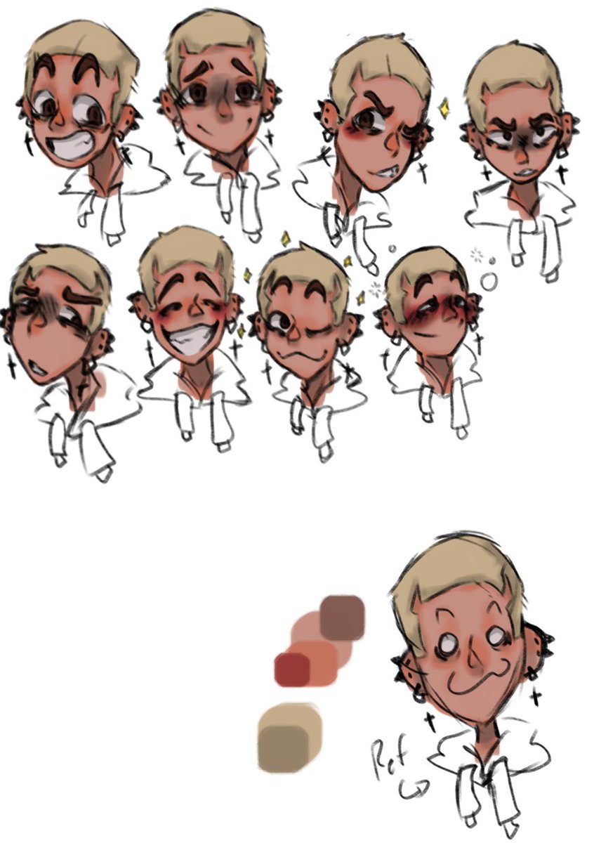 OC//

Expression test type thing with the guy you guys liked