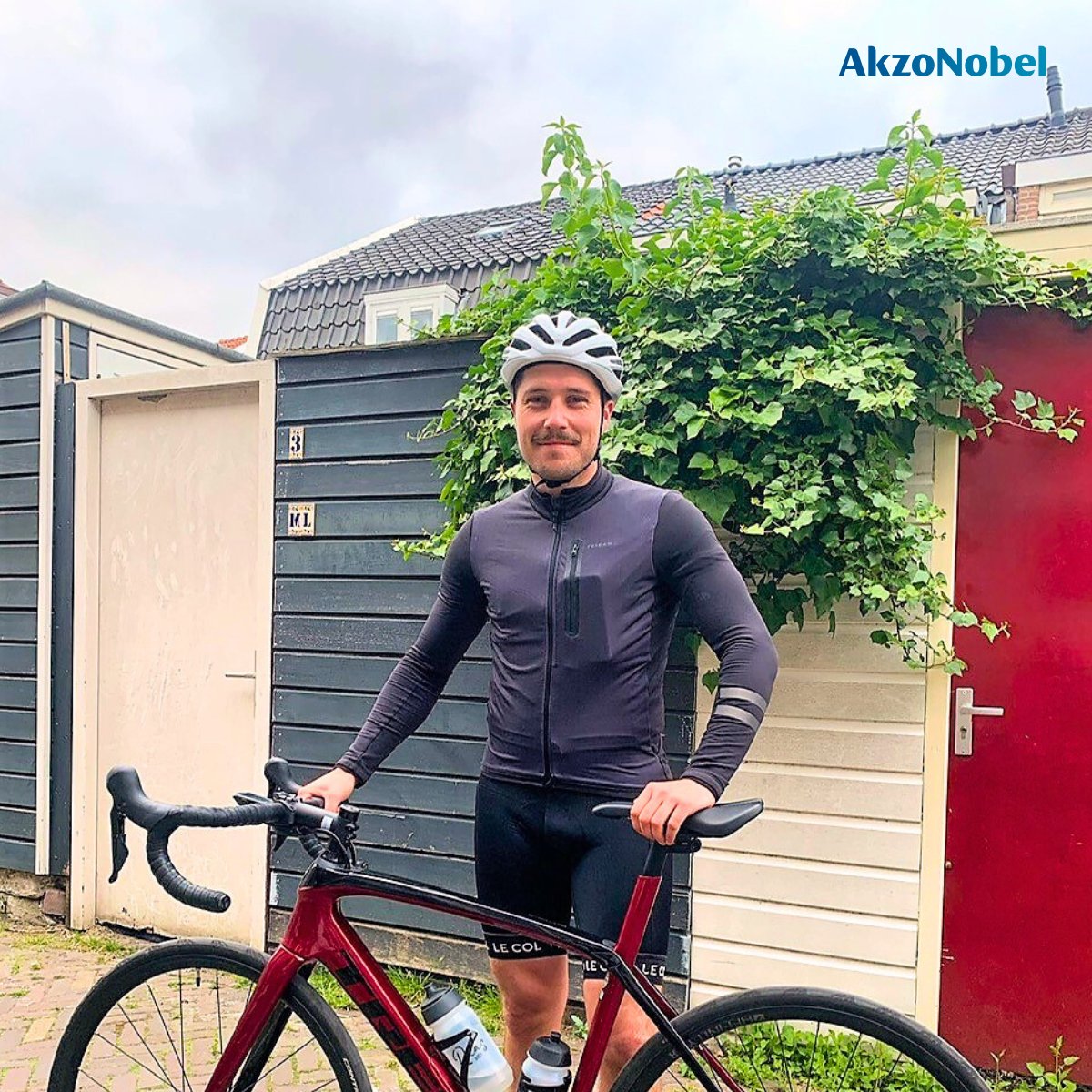 On World Bicycle Day, we celebrate @AkzoNobel's colleagues, Anthony Delorme (FR); Thomas Delorme (NL); and John Morphet (UK). They’re busy training for l’Étape du Tour de France on July 9 – when they get to ride the same route as Stage 14 of the actual Tour de France.

#TDF2023