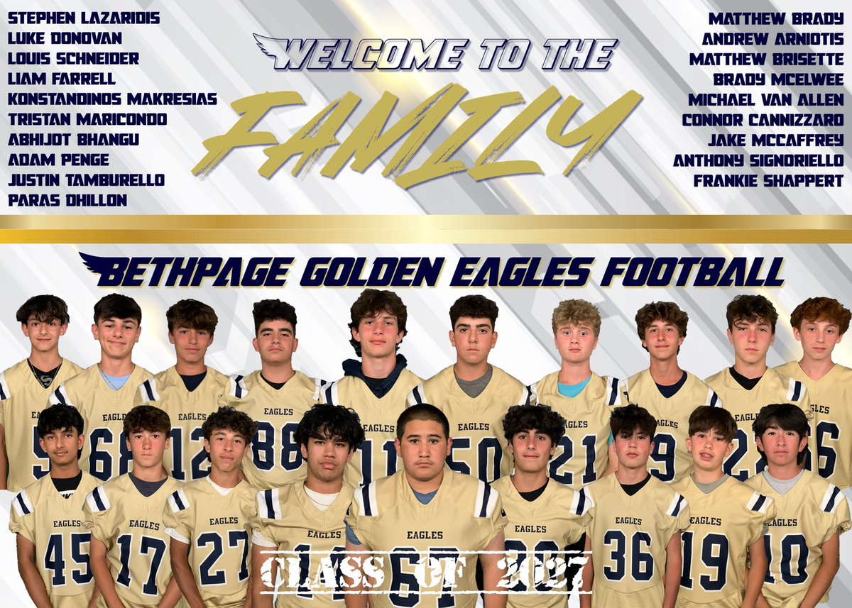 Golden Eagles Nation!
Please welcome our class of 2027!
#EarnIt #BrickByBrick