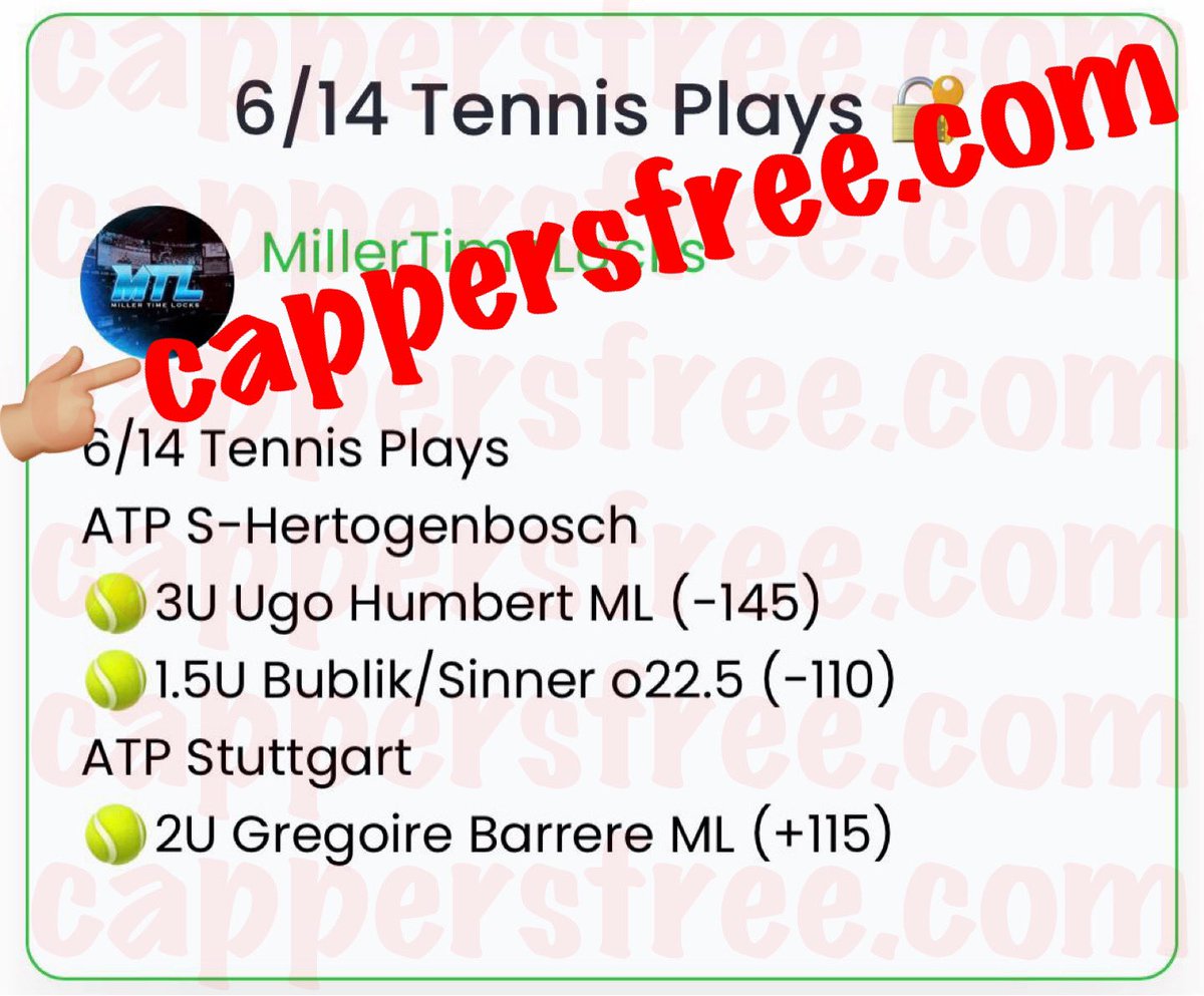 cappersforfree's tweet image. #RosserSports, #MillerTimeLocks &amp;amp; #CalebPicks