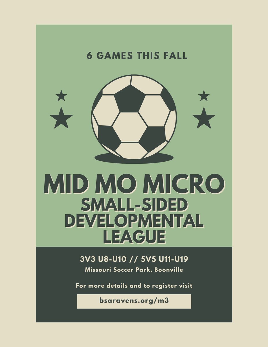 Develop your players and sharpen their skills this fall. M3 players took their skills to TWO state championships this year! bsaravens.org/m3