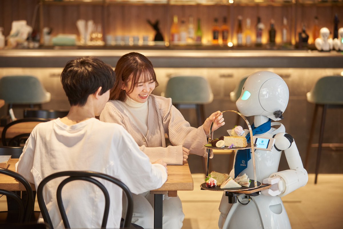 sgroasters's tweet photo. パートナーショップご紹介-「分身ロボットカフェDAWN ver.β」様（＠dawncafe2021）
東京/日本橋にある外出困難な方々��分身ロボット「OriHime」を遠隔操作し接客するカフェで、障害を持っている方など外出ができない人の新たな働き方を研究・開拓することを目的で開設された近未来型のカフェです。 https://t.co/6Y8BQLJcv6