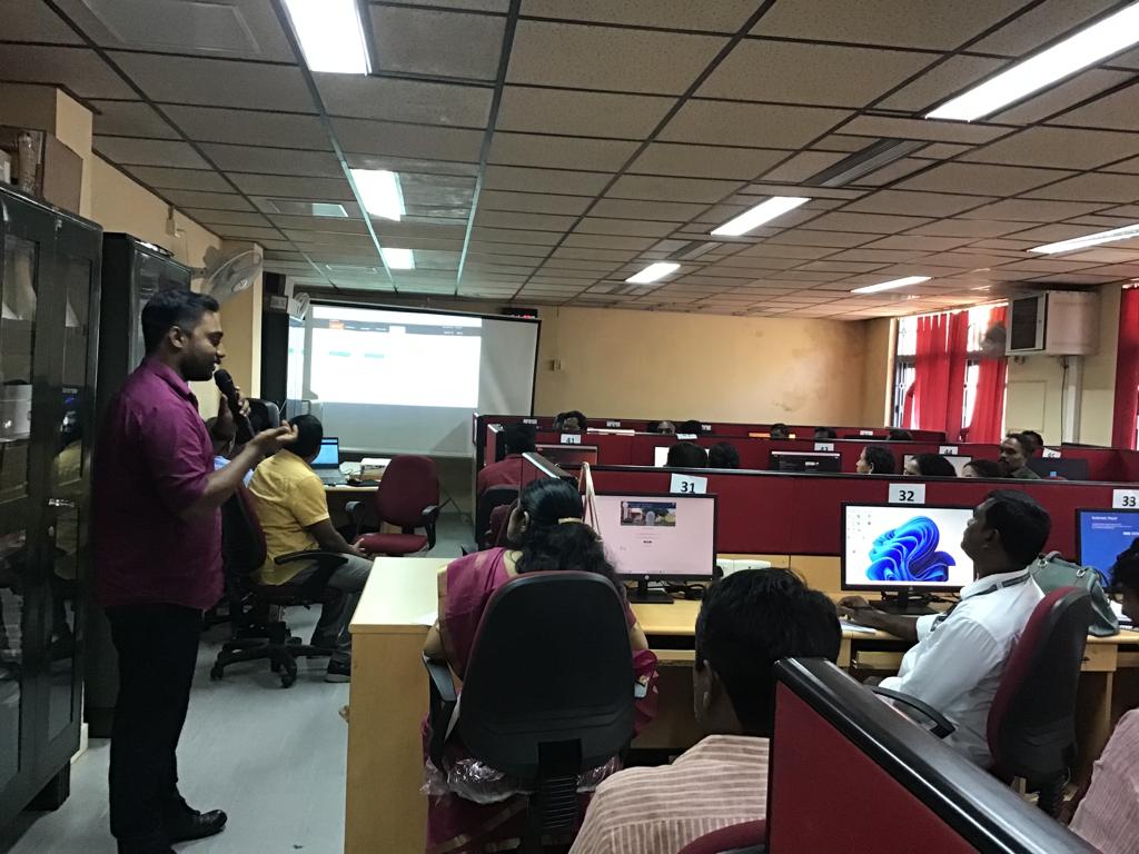 In the Capacity Building Program of National Mission on Libraries (NML), various modules of KOHA were taught by the experts. Participants enthusiastically performed 'Hands On'. The training program will continue till 16.06.23.
#BooksforAll
#LibrariesforAll
#AmritMahotsav