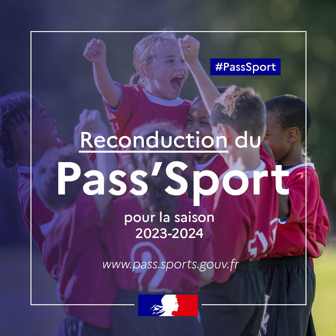 📈 2022 : 1,2M de jeunes bénéficiaires (+20%)
✅ 2023 : le Pass'Sport est de retour avec une offre élargie !

👉 Le #PassSport, c'est 50€ de réduction à l'inscription dans un club, une asso ou une salle de sport.

Et ça démocratise l’accès au sport 💪

👉 sports.gouv.fr/le-pass-sport-…