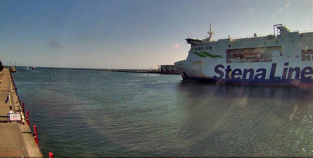 I am 100% sure I saw a naval vessel near Rostock.